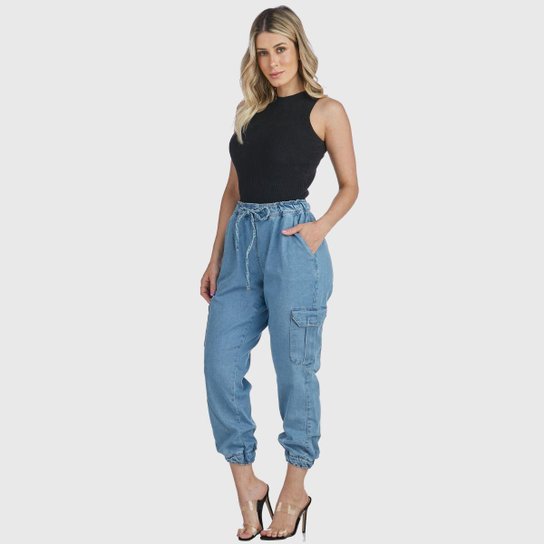 Calça Jeans HNO Jeans Mon Jogger Azul