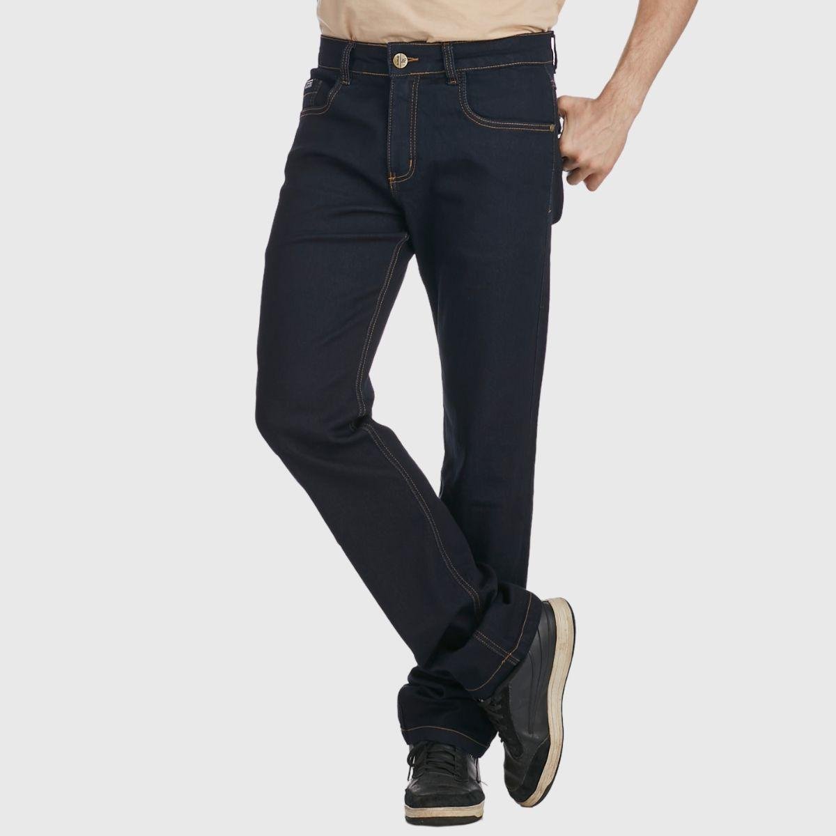 Calça Jeans HNO Jeans Reta Premium Plus Amaciada Azul Menor preço em Calça Jeans HNO Jeans Reta Premium Plus Amaciada Azul