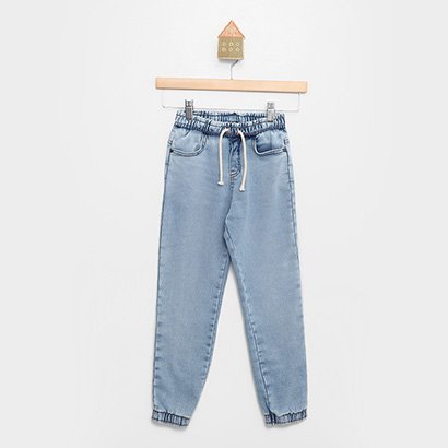 Calça Jeans Infantil Brandili Comfort Jogger - Masculino
