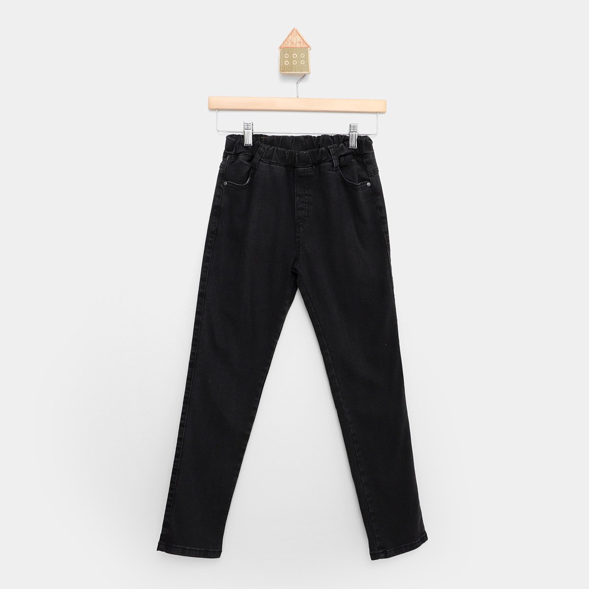 Calça Jeans Infantil Brandili Comfort Slim Menino - Preto Menor preço em Calça Jeans Infantil Brandili Comfort Slim Menino - Preto