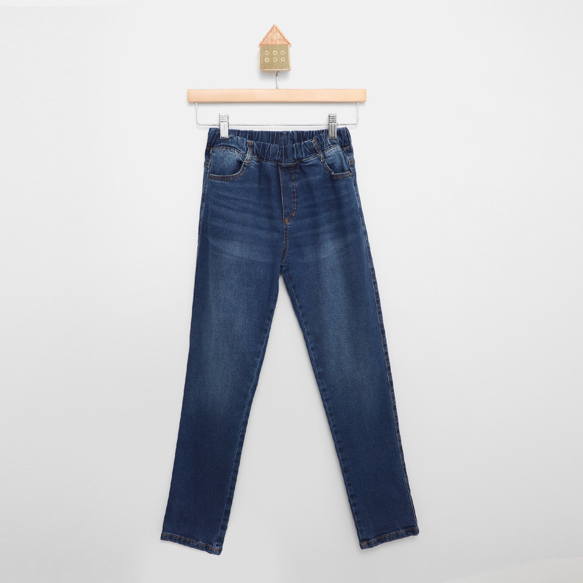 Calça Jeans Infantil Brandili Comfort Slim Menino - Jeans Menor preço em Calça Jeans Infantil Brandili Comfort Slim Menino - Jeans