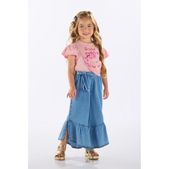 Calça Jeans Infantil com Faixa Up Baby