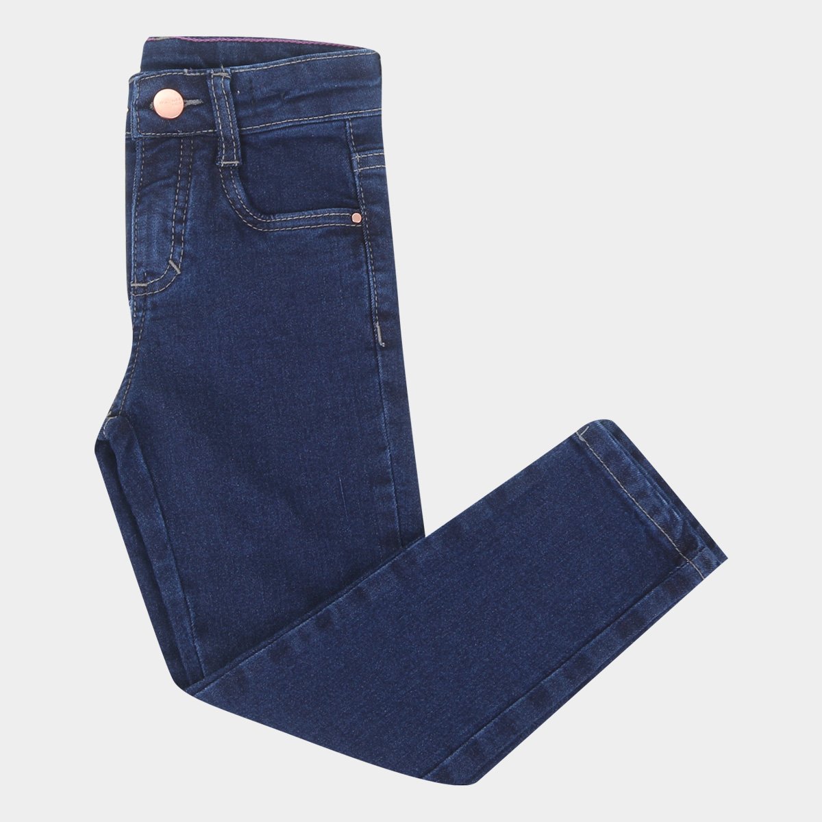 Calça Jeans Infantil Malwee Skinny Básica Feminina - Azul Escuro Menor preço em Calça Jeans Infantil Malwee Skinny Básica Feminina - Azul Escuro