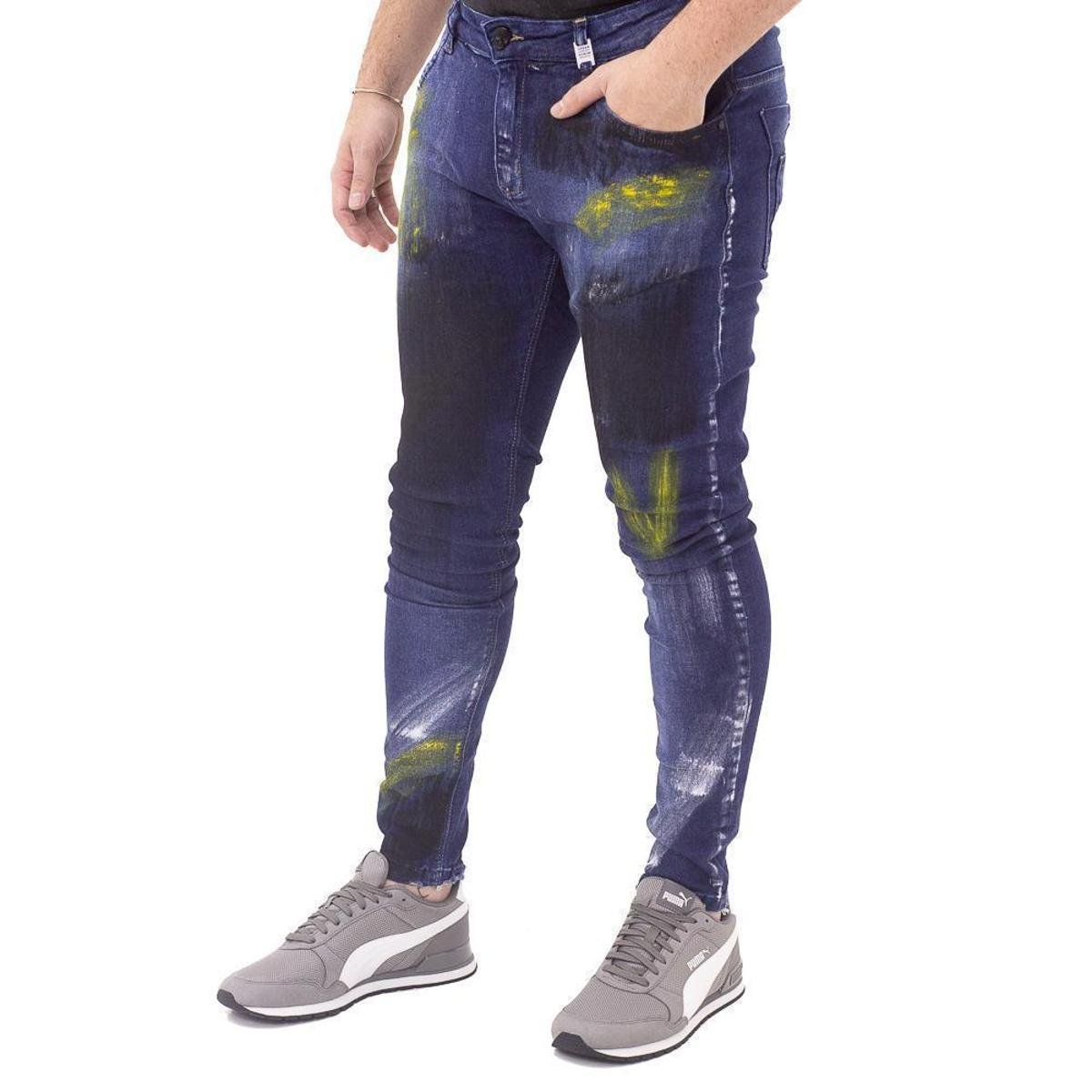 Calça Jeans John Jones Super Skinny Masculina - Azul Menor preço em Calça Jeans John Jones Super Skinny Masculina - Azul