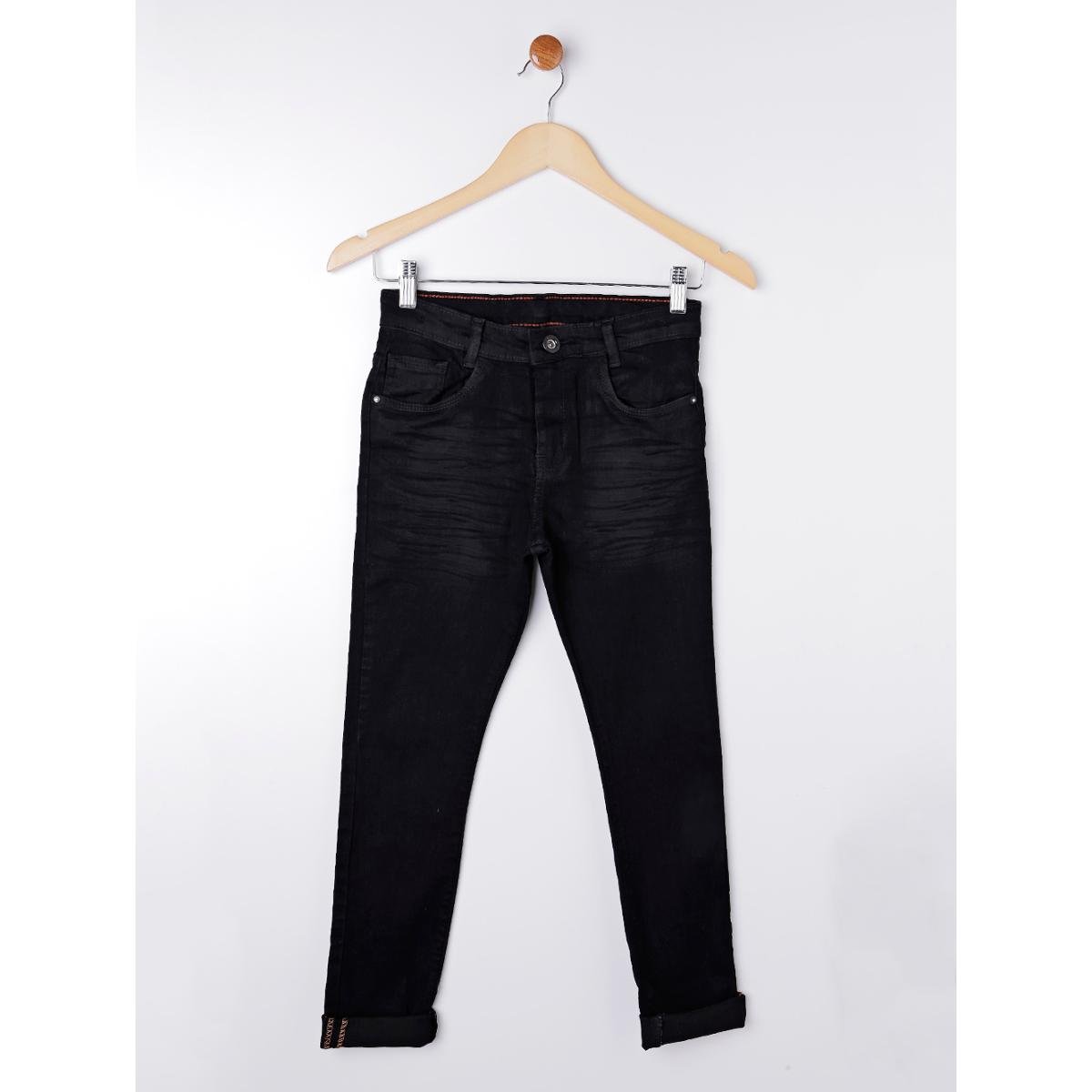 calça jeans juvenil masculina preta
