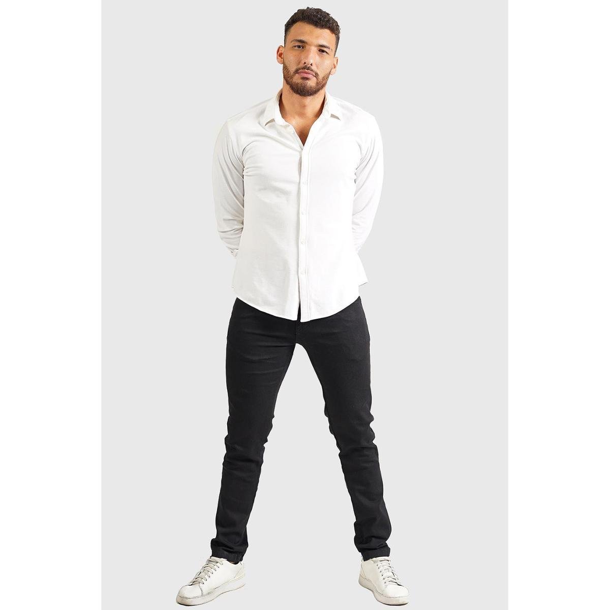 Calça Jeans Ks Casual&Sport Fashion Masculina - Preto Menor preço em Calça Jeans Ks Casual&Sport Fashion Masculina - Preto