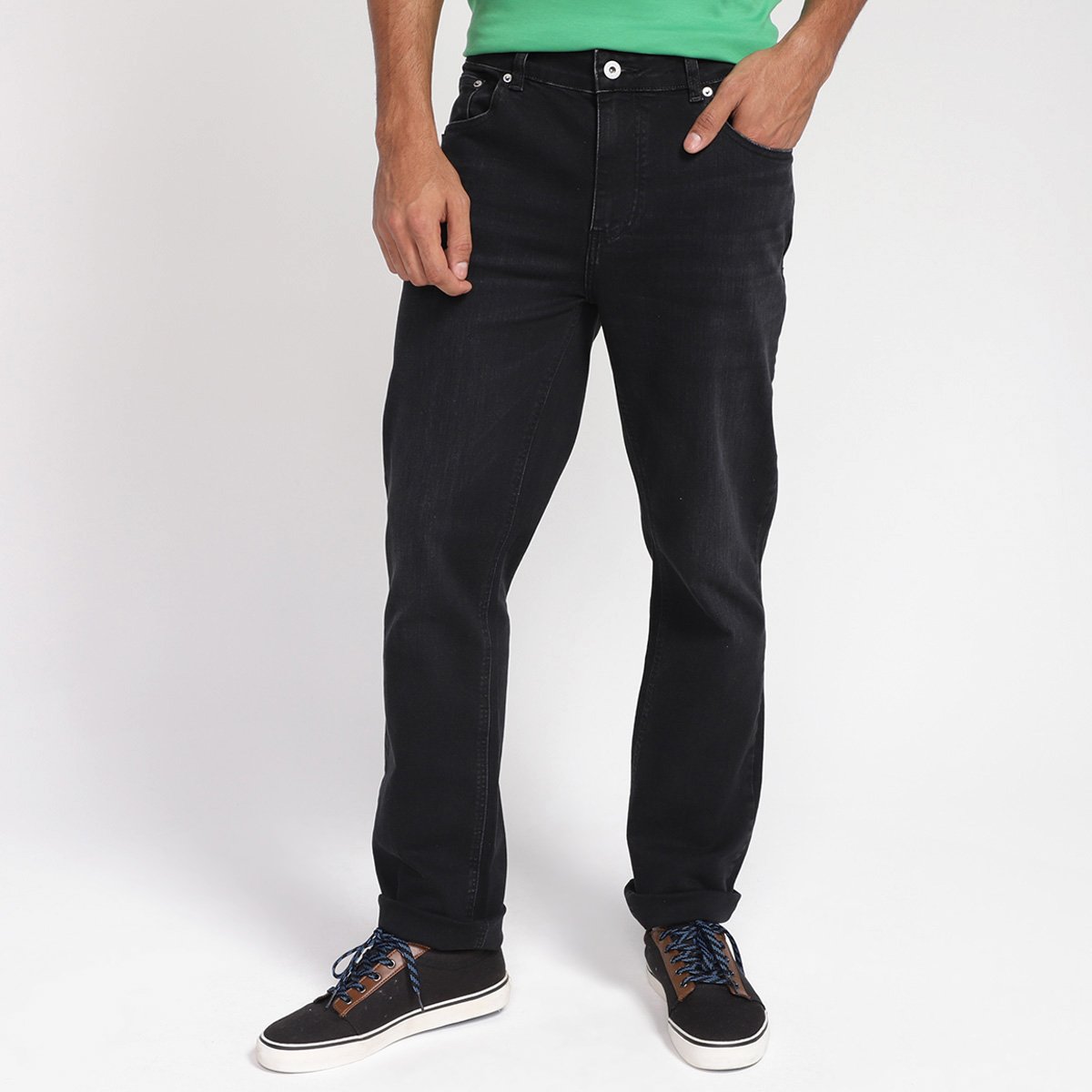 Calça Jeans Lacoste Casual Masculina - Preto Menor preço em Calça Jeans Lacoste Casual Masculina - Preto