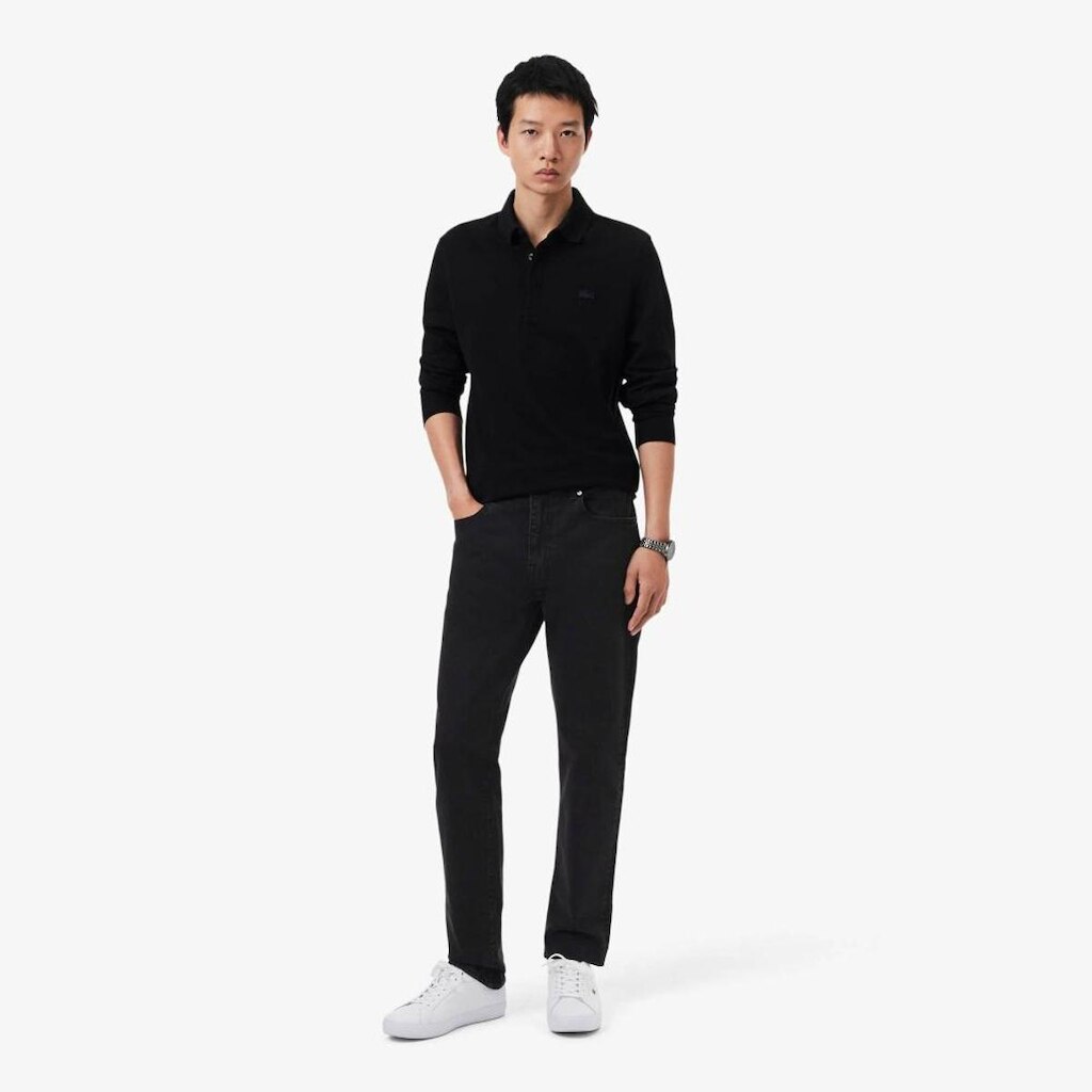 Calça Jeans Lacoste Slim Fit Indigo com 5 Bolsos