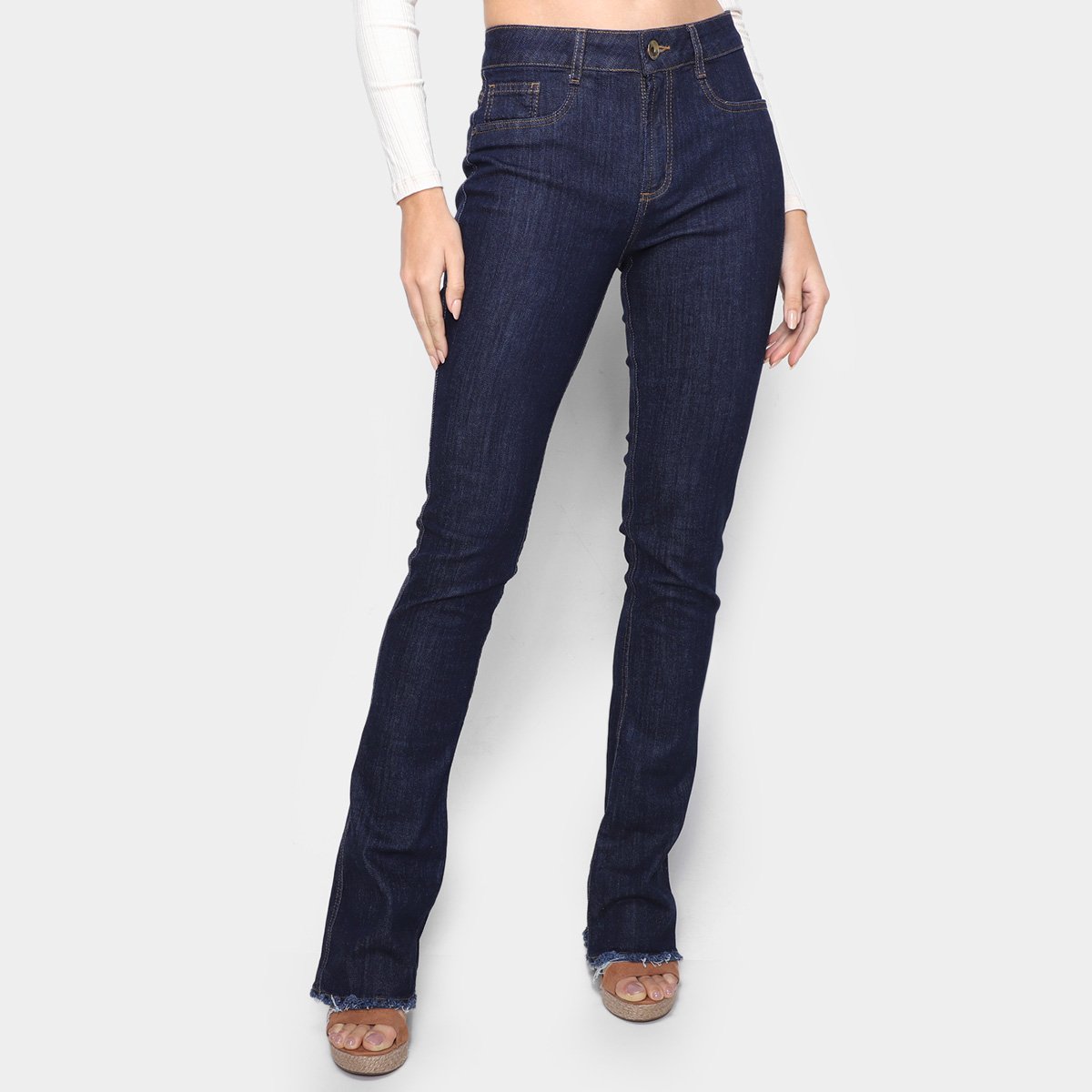 Calça Jeans Lança Perfume Hera Bootcut Feminina - Azul Menor preço em Calça Jeans Lança Perfume Hera Bootcut Feminina - Azul