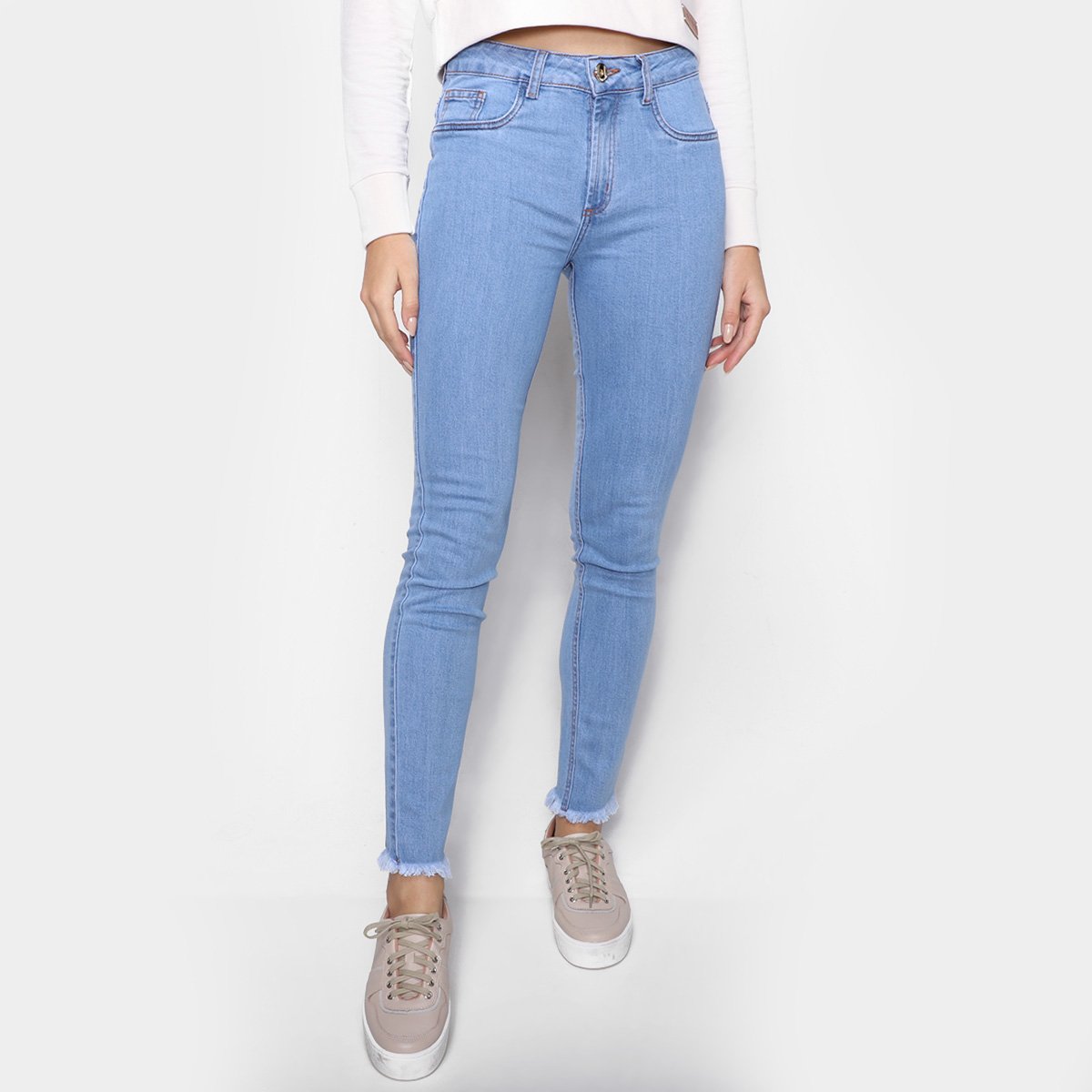 Calça Jeans Lança Perfume Skinny - Azul Navy Menor preço em Calça Jeans Lança Perfume Skinny - Azul Navy