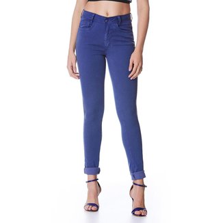 Calça Jeans La'Oase Skinny Color Blue Daniela Feminino
