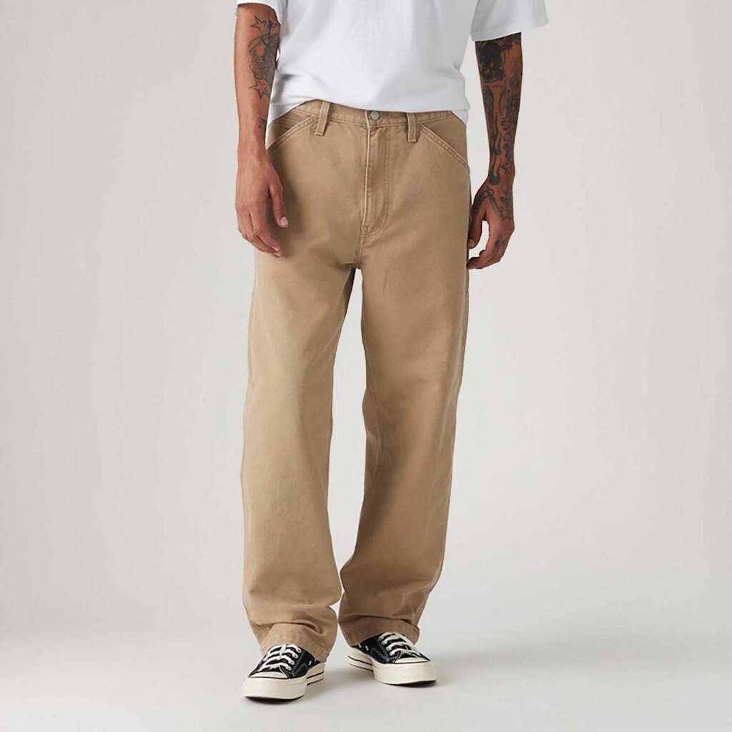 Calça Jeans Levi's 568 Loose Straight Carpenter Bege Masculina