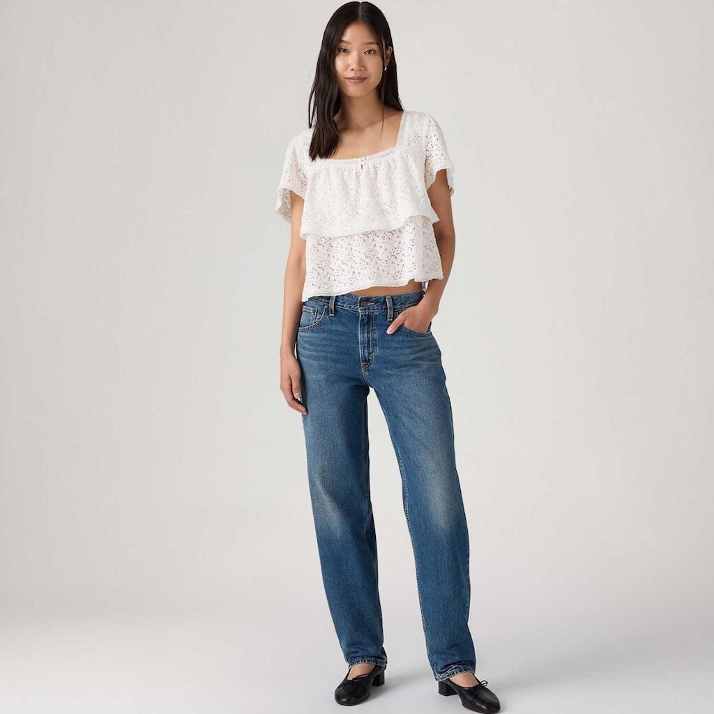 Calça Jeans Levi's Loose Taper Lavagem Média Feminina