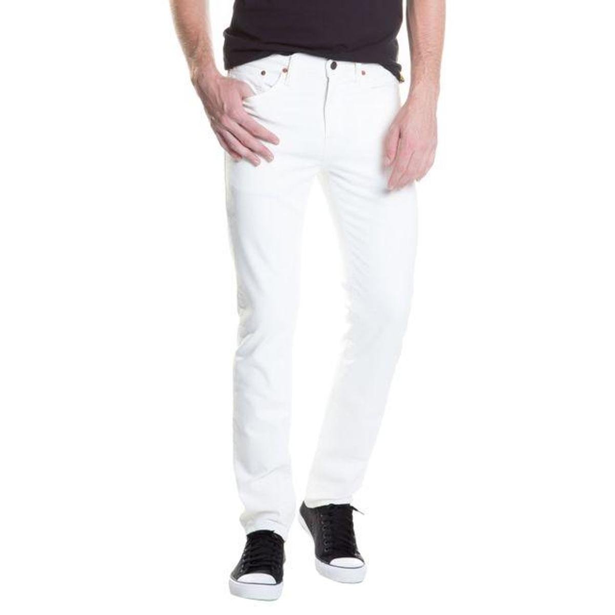 Calça Jeans Levis Masculino 511 Slim - Branco Menor preço em Calça Jeans Levis Masculino 511 Slim - Branco