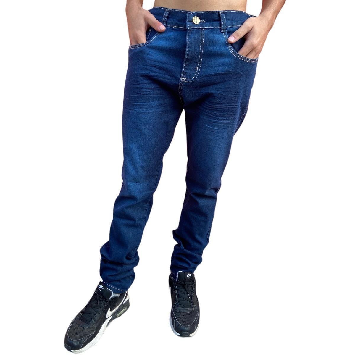 Calça Jeans Masculina Barata Slim Fit Direto Fabrica Menor preço em Calça Jeans Masculina Barata Slim Fit Direto Fabrica