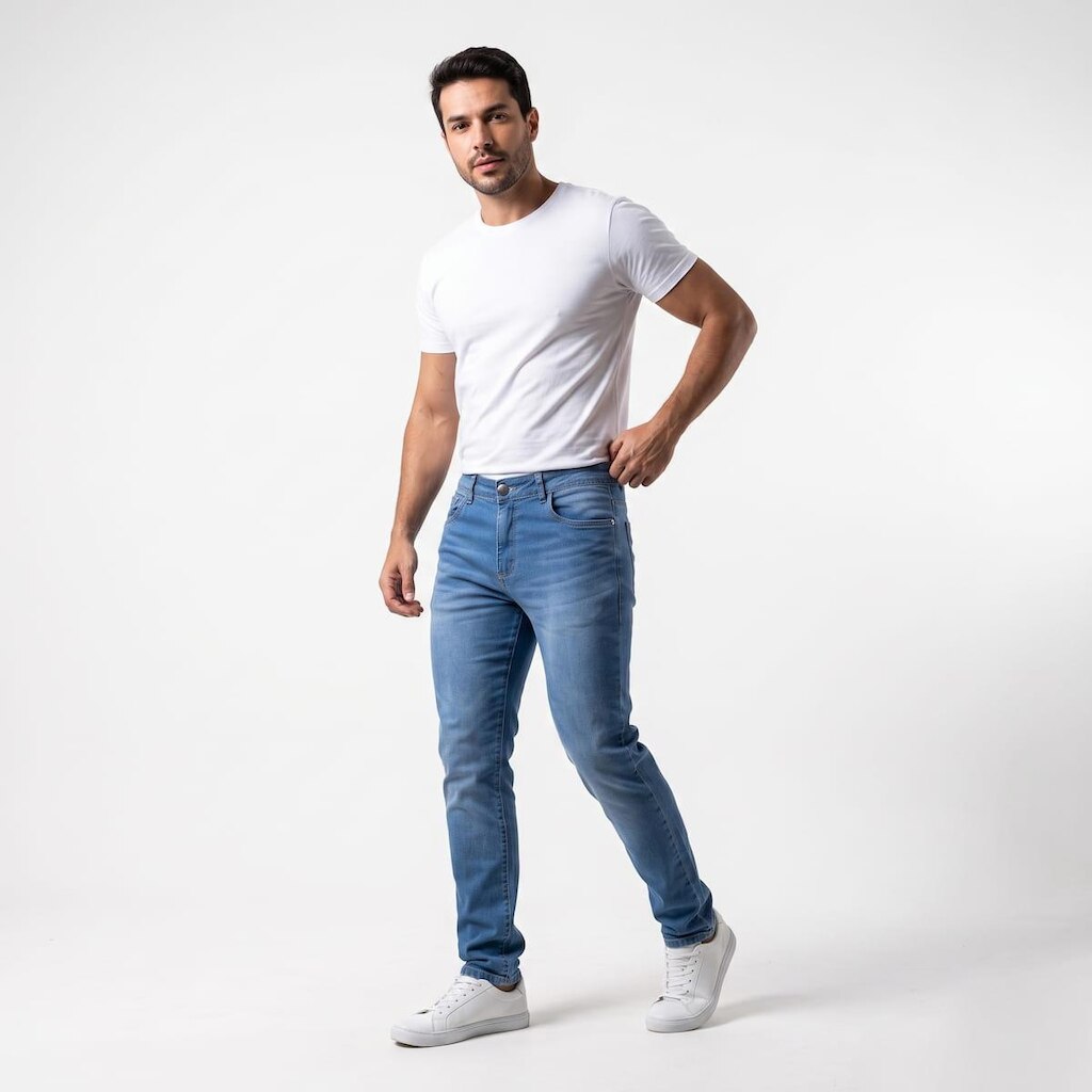 Calça Jeans Masculina com Elastano ZZ70944