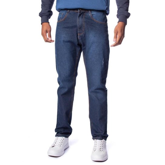 Calça Jeans Masculina Eagle Rose Terminal Reta Azul