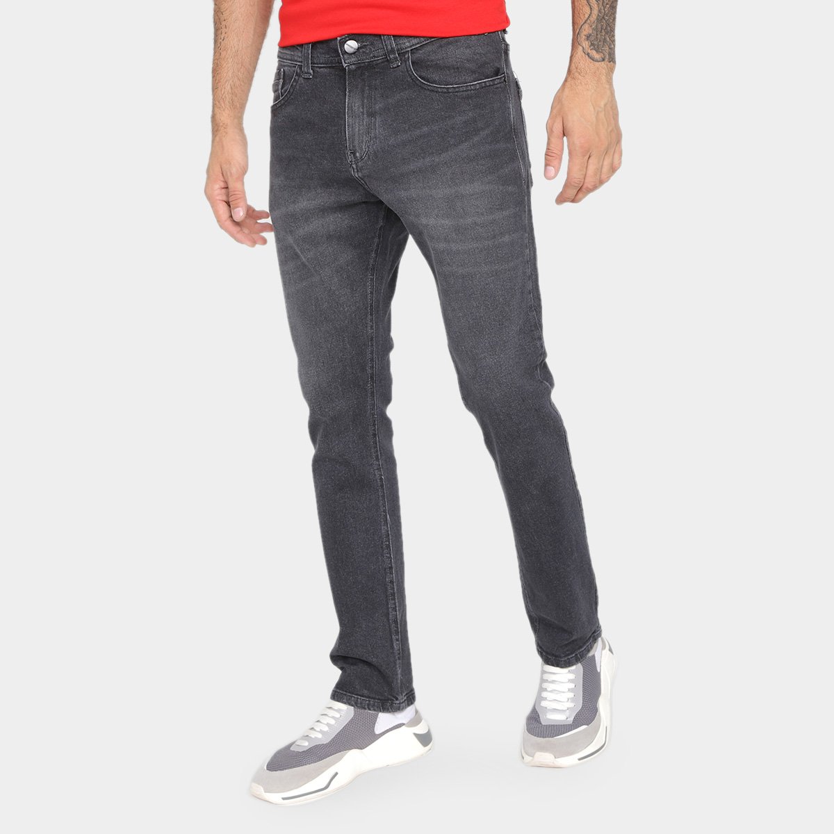 Calça Jeans Masculina Gangster - Preto Menor preço em Calça Jeans Masculina Gangster - Preto