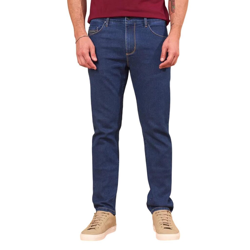 Calça Jeans Masculina Lado Avesso Richard Dark Índigo LH2015