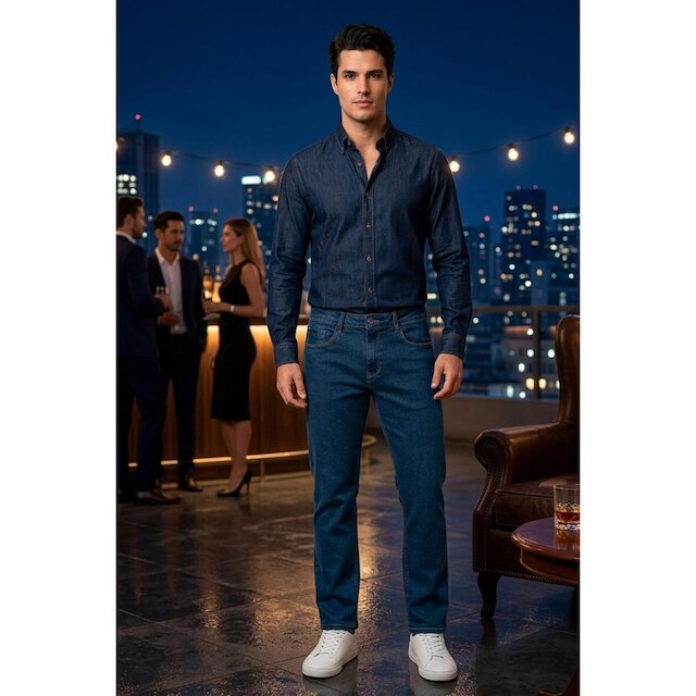 Calça Jeans Masculina Lado Avesso Richard Tradicional