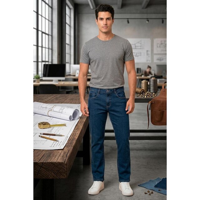 Calça Jeans Masculina Lado Avesso Richard Tradicional