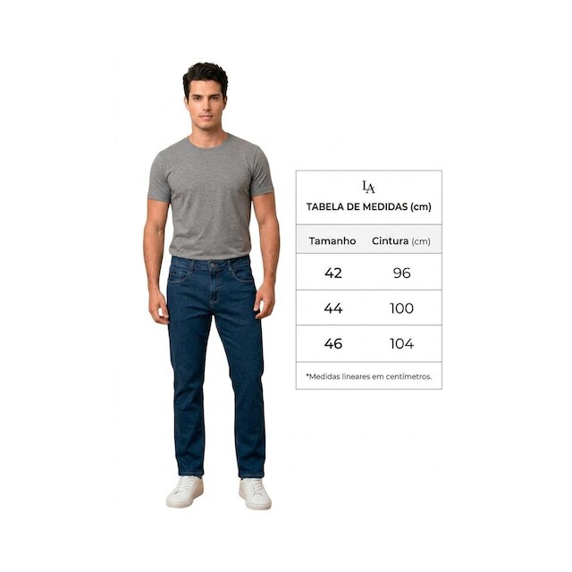 Calça Jeans Masculina Lado Avesso Richard Tradicional