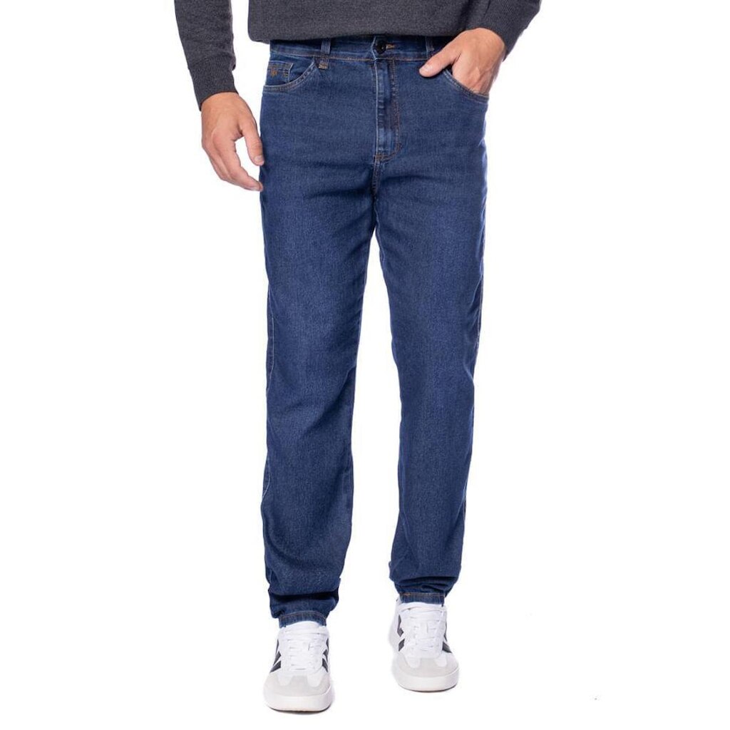 Calça Jeans Masculina Max Denim Slim Azul Escuro