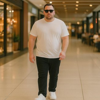 Calça Jeans Masculina Plus Size Grande Tamanho 44 46 48 Básica Reforçada 1093