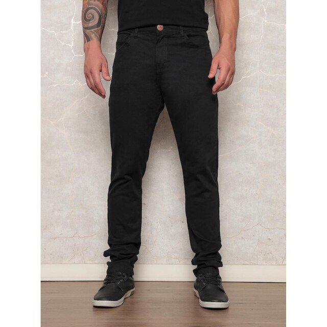 Calça Jeans Masculina Preta Basica e Sofisticada