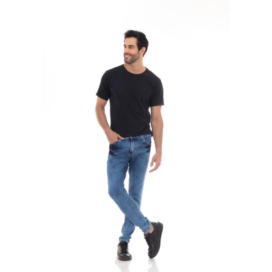 Calça jeans Masculina Skinny Estone Blue Premium - Azul