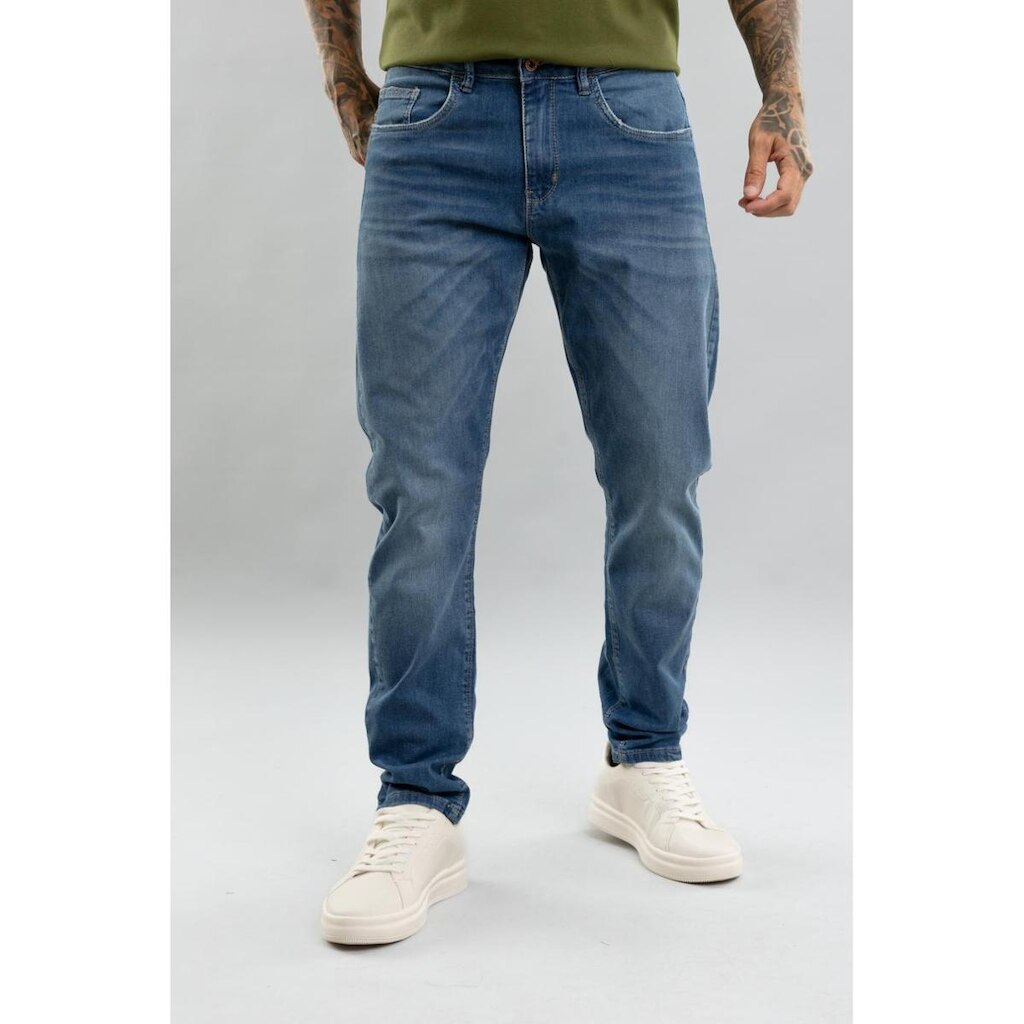 Calça Jeans Masculina Slim Arqueada Lavagem Média Dialogo