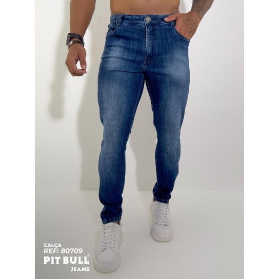 Calça Jeans Masculina Slim Pit Bull Lançamento Zattini