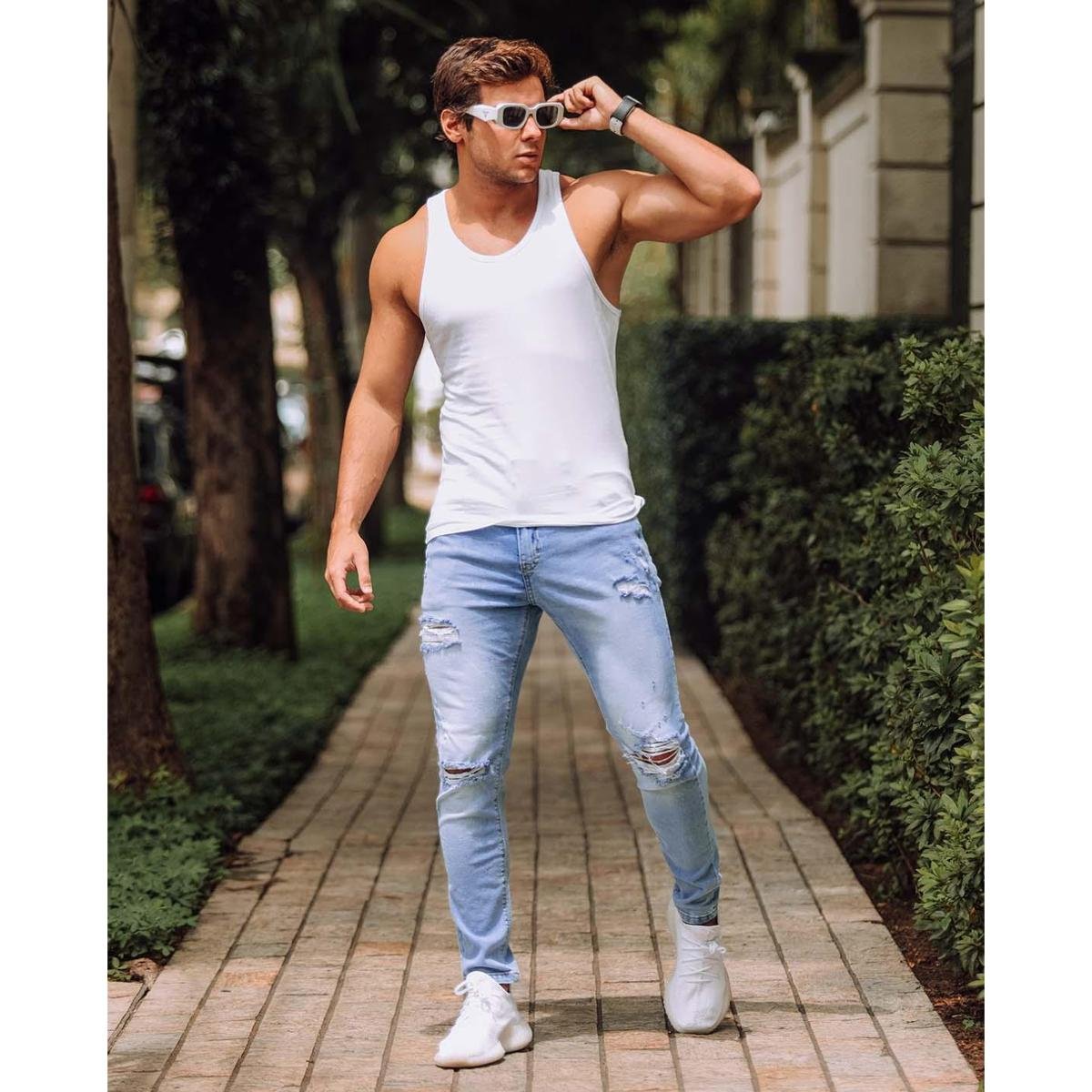 Calça Jeans Tamanho Italiano Sapato CALÇA JEANS MASCULINA SUPER