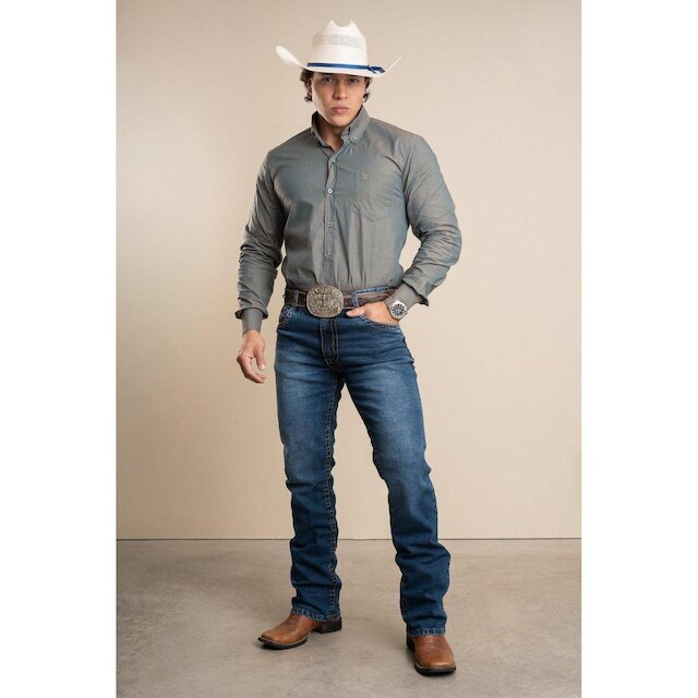 CALCA JEANS MASCULINA TEXAS FARM - WILD BLUE - PDM037