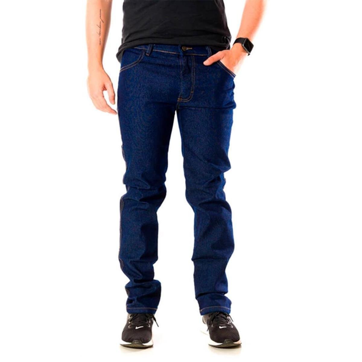 Calça Jeans Masculina Tradicional com Elastano Menor preço em Calça Jeans Masculina Tradicional com Elastano