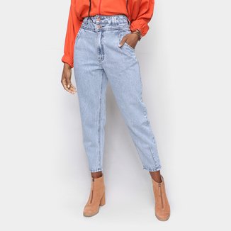 Calça Jeans Oh Boy Mom Cintura Alta Feminina