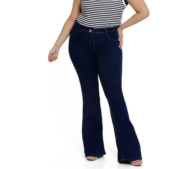 Calça Feminina Boot Cut Jeans Biotipo Calca Jeans Plus Size Biotipo Flare Feminino Zattini