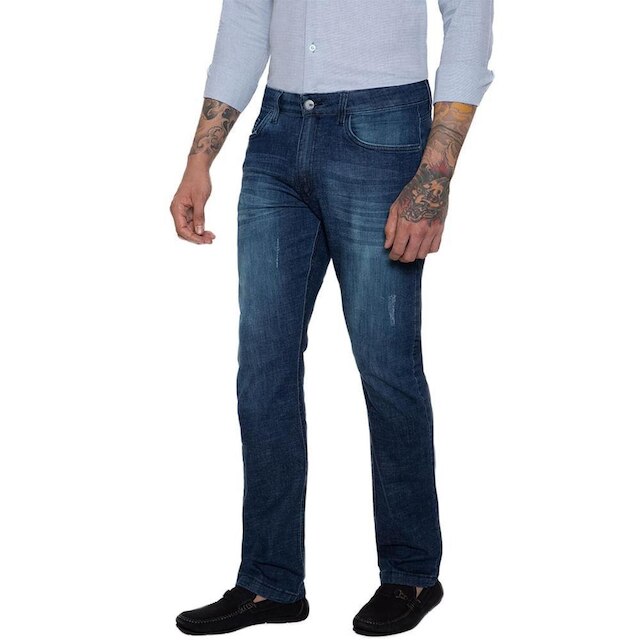 Calça Jeans Puído Used - Remo Fenut