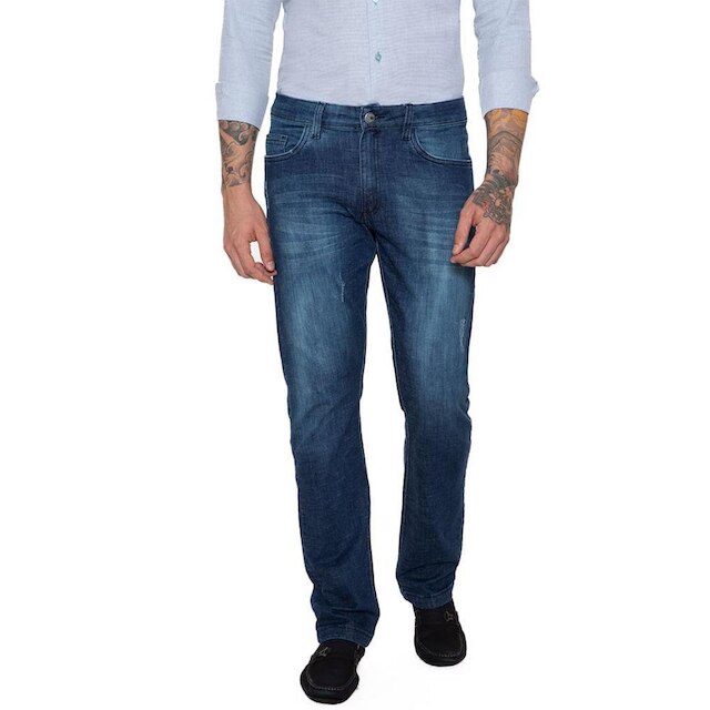 Calça Jeans Puído Used - Remo Fenut