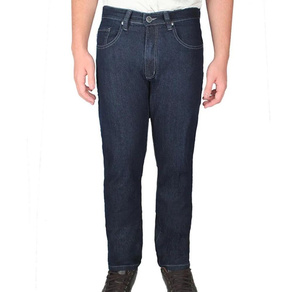 Calça Jeans R7Jeans Masculina Modelo Tradicional Com Elastano Azul Escuro
