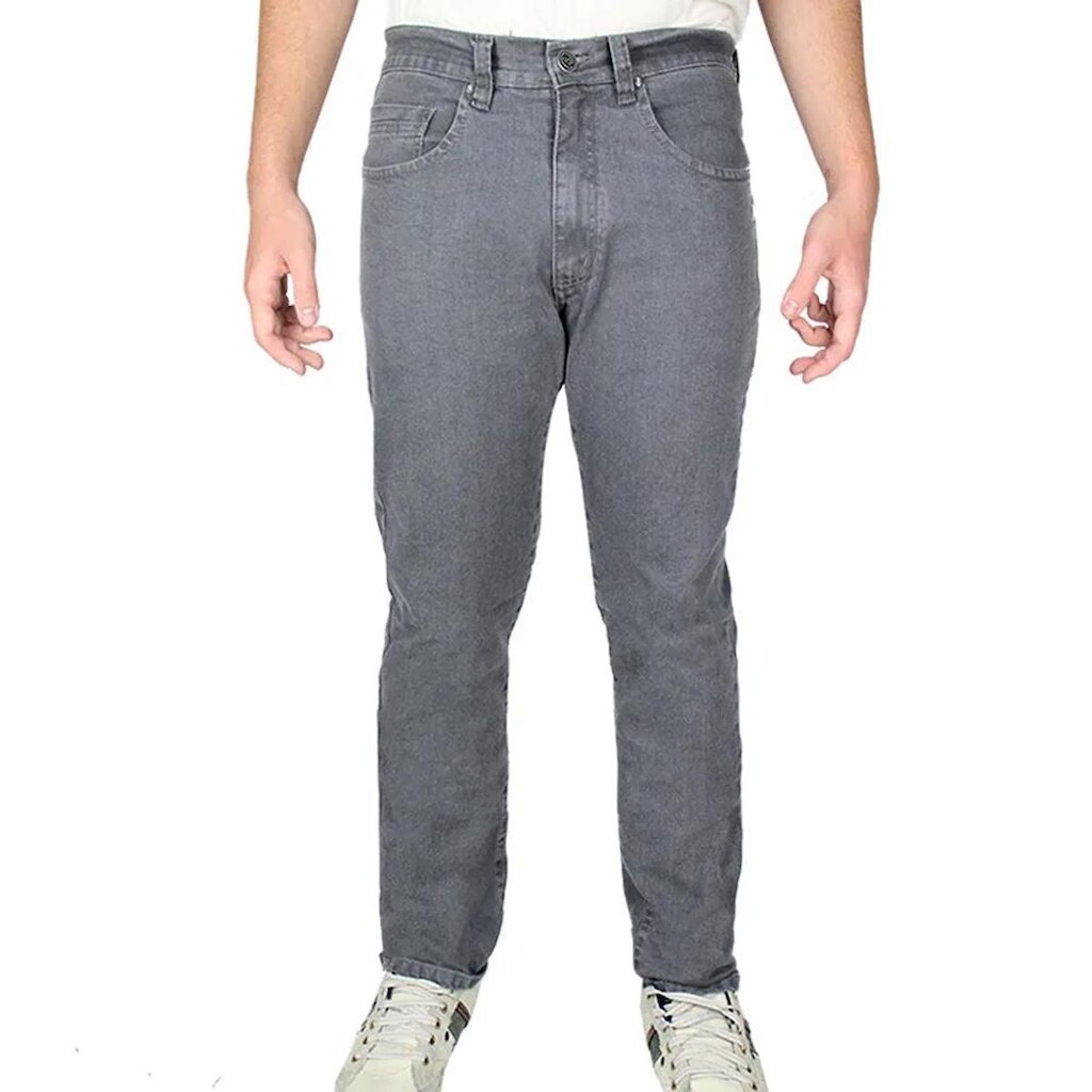 Calça Jeans R7Jeans Masculina Modelo Tradicional Com Elastano Cinza