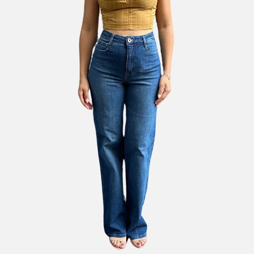 Calça Jeans Reta Juliette Dark Dewi Colcci