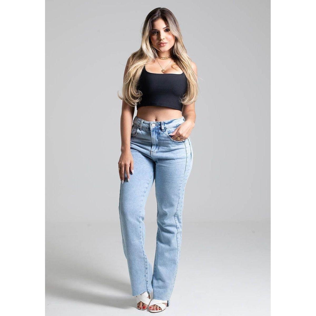 Calça Jeans Sawary Boot Cut - 272756 - IND. 34 - Azul Menor preço em Calça Jeans Sawary Boot Cut - 272756 - IND. 34 - Azul