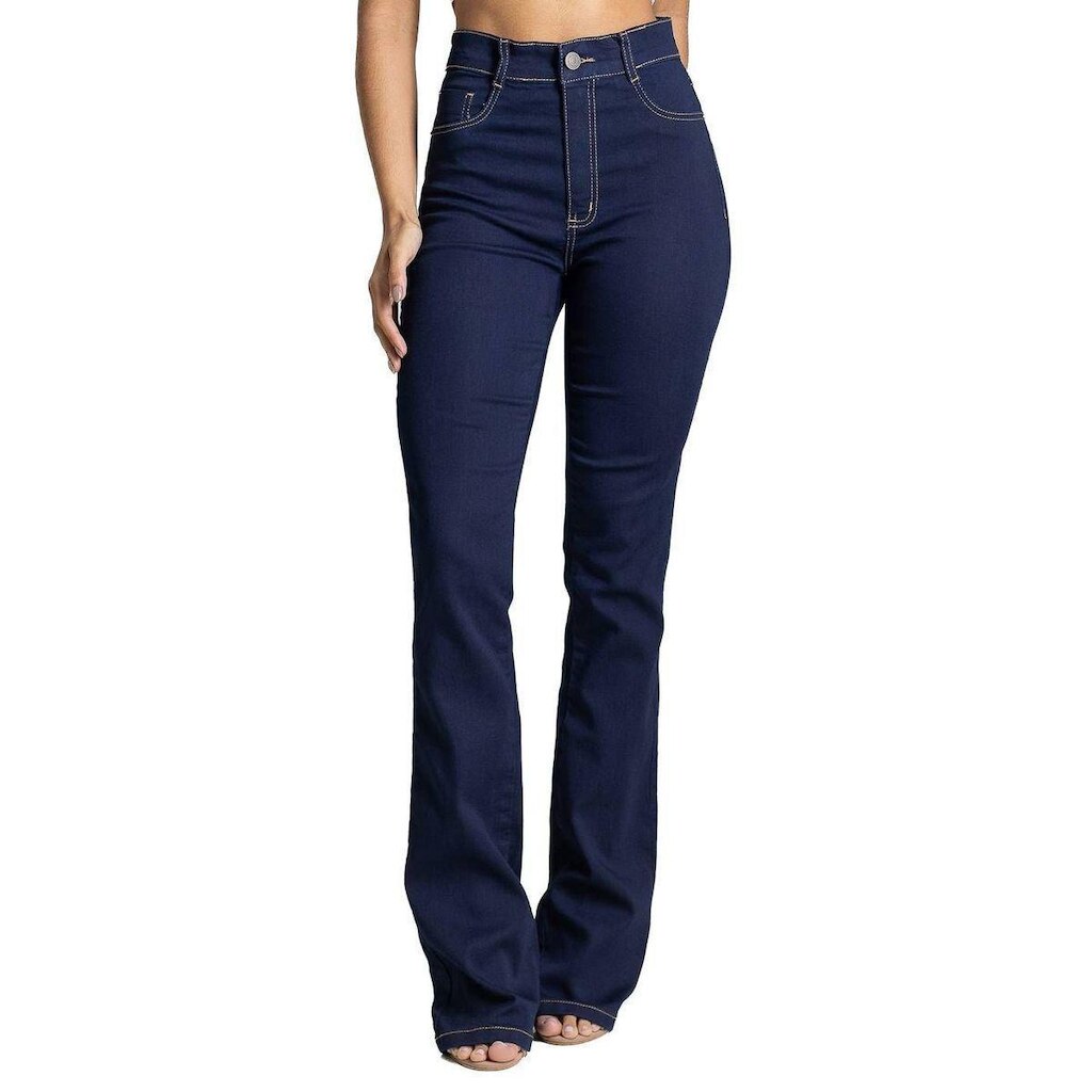 Calça Jeans Sawary Boot Cut - 284046 - Azul marinho 48