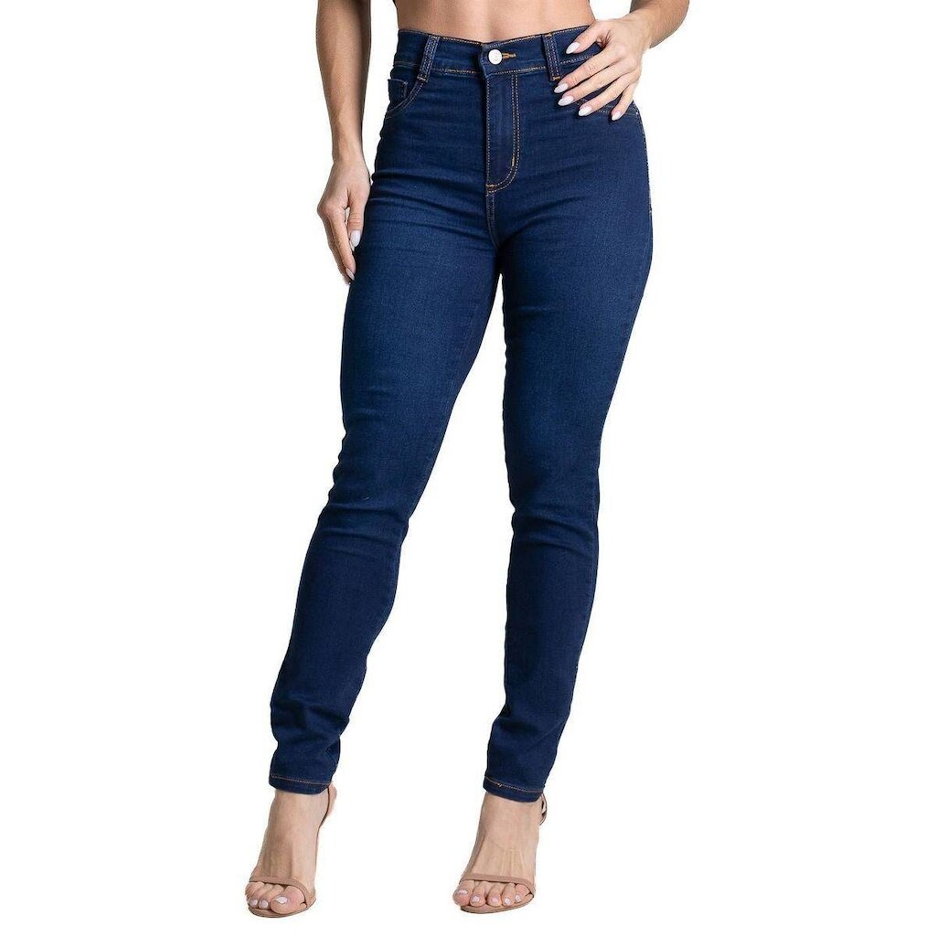 Calça Jeans Sawary Cigarrete - 284281 - Azul escuro 36