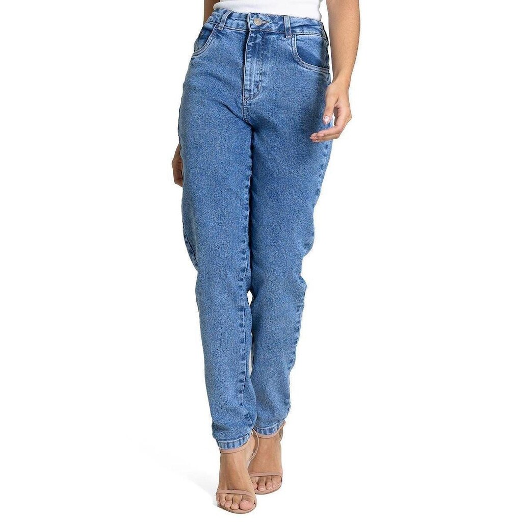 Calça Jeans Sawary Mom - 283362 - Azul 40
