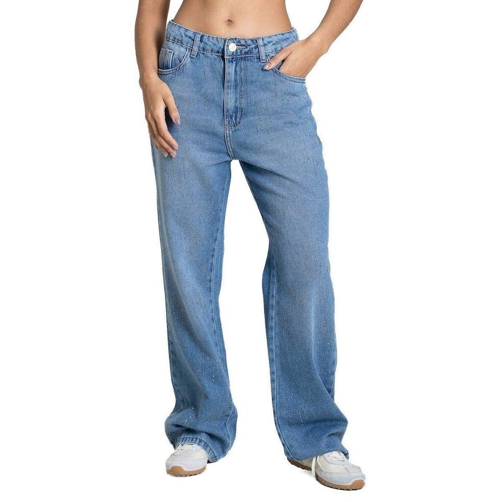Calça Jeans Sawary Reta Brilho - 283986- Azul médio 36