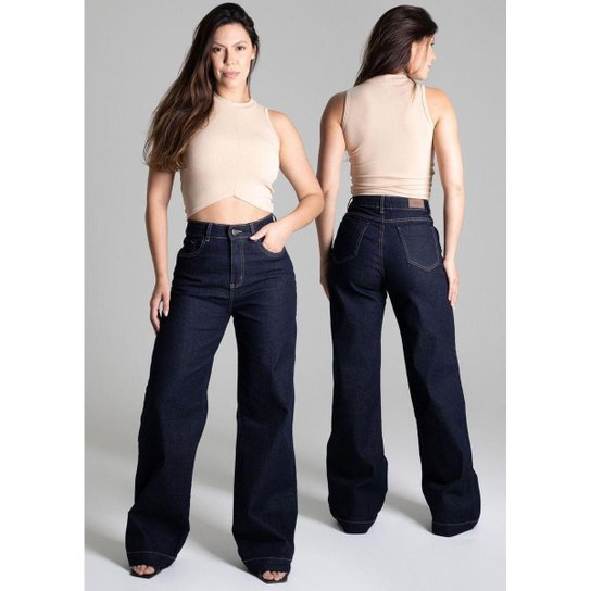 Calça Jeans Sawary Wide Leg - 276266 - IND. 44
