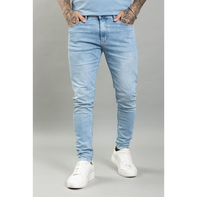 Calça Jeans Skinny Básica Lavagem Clara Masculina Dialogo