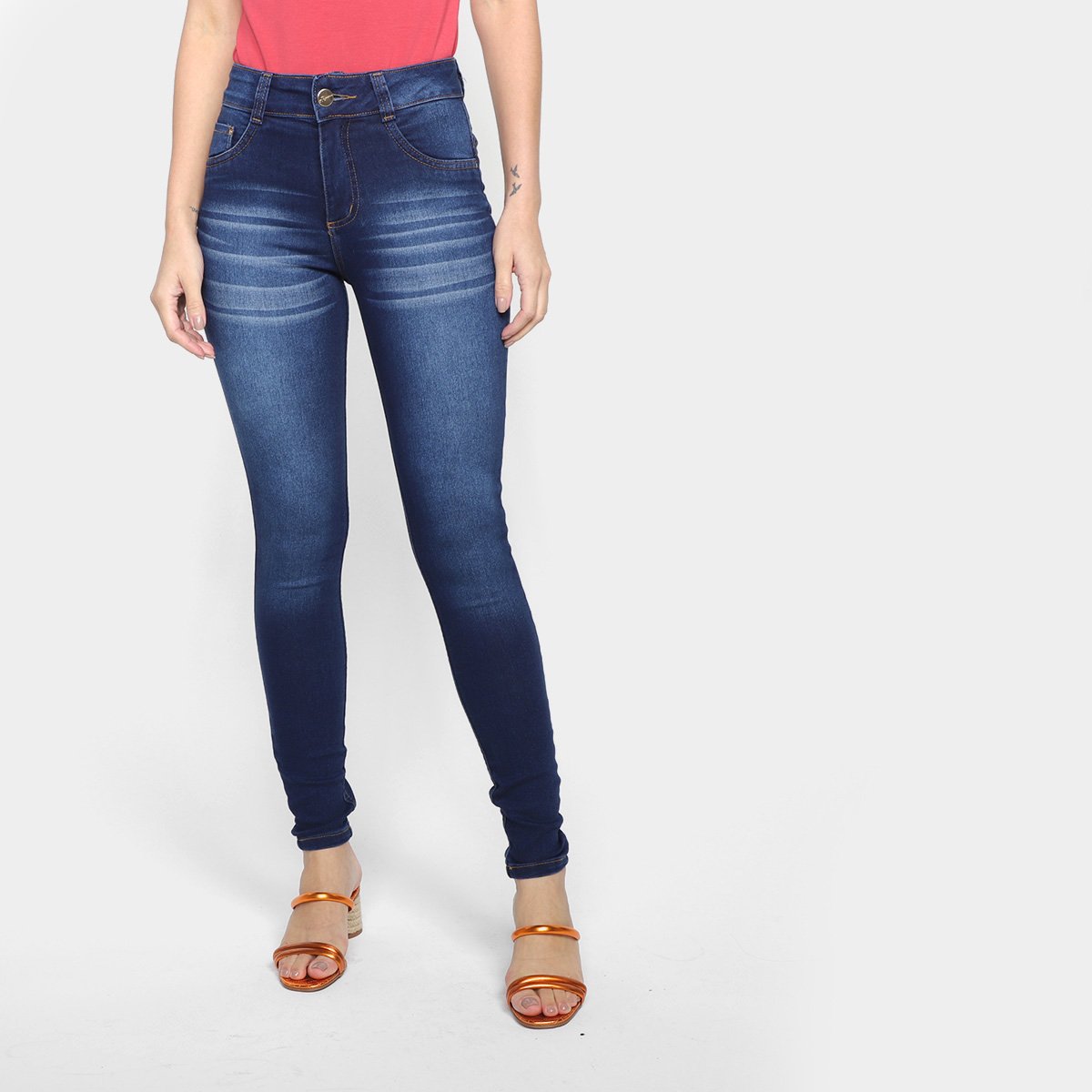 Calça Jeans Skinny Biotipo Cintura Média Feminina - Azul é ruim? Calça Jeans Skinny Biotipo Cintura Média Feminina - Azul é boa?